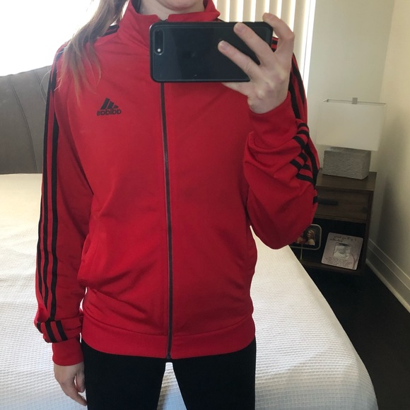Adidas Men’s Red Track Jacket Size Small - Picture 5 of 5